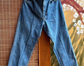 Vintage 70’s Lee Riders Jeans Washed Blue Talon 42 Zipper Made In USA 36x30