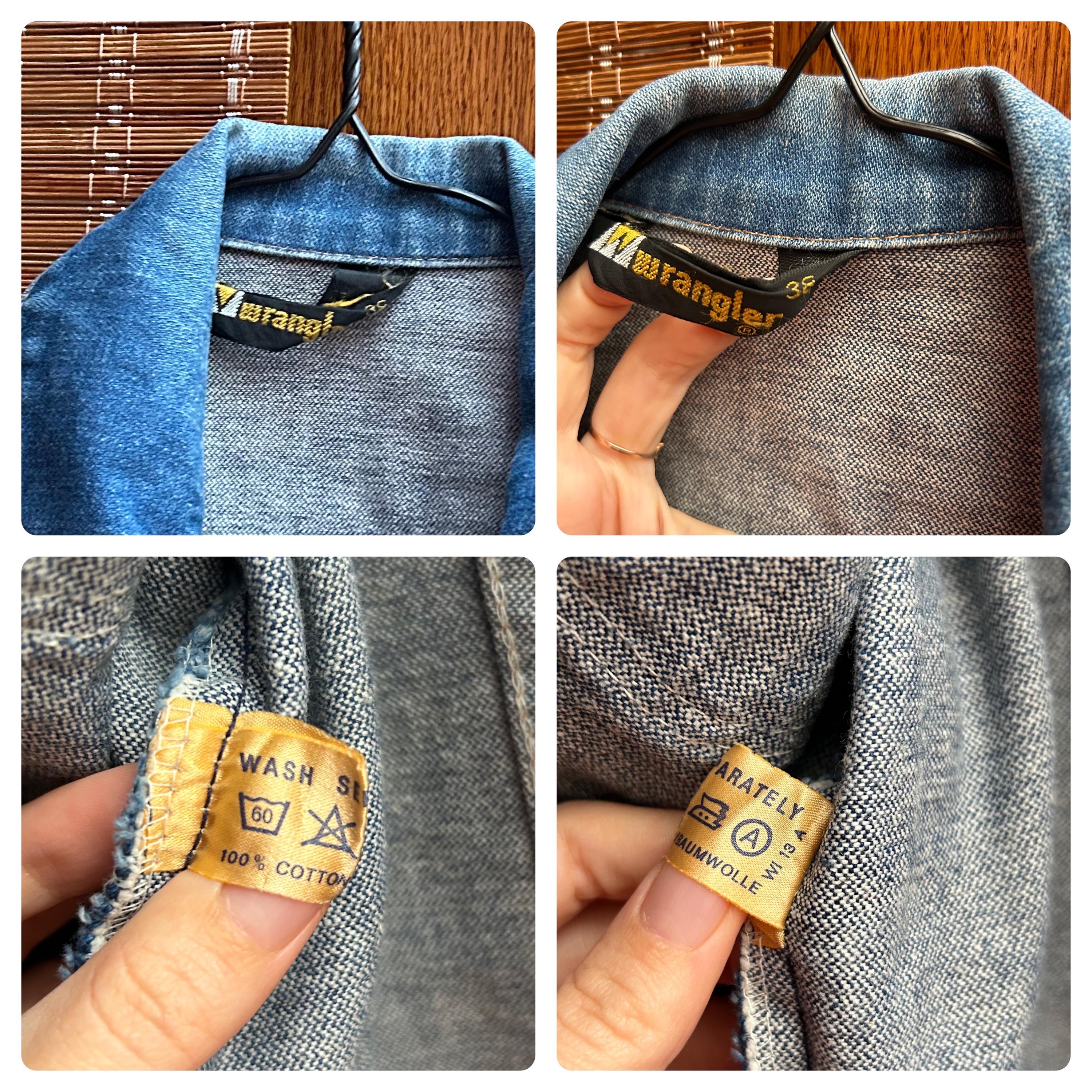Vintage 70s-80s Wrangler 124MJ Blue Denim Trucker Jacket Vintage 70s-80s Wrangler 124MJ Blue Denim Trucker Jacket
