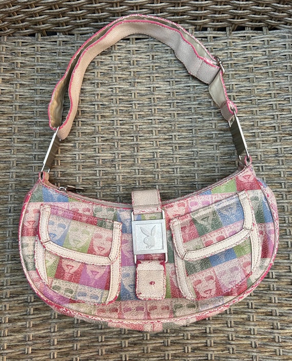 Buy Vintage Y2K Playboy Vegan Leather Shoulder Baguette Bag Online in India Etsy