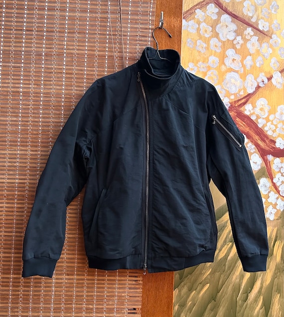 JULIUS COVERED NECK MA-1 Zip Up Jacket