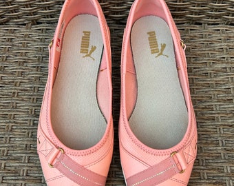 Vintage Puma Bixley Shine Y2k Pink Ballet Flats Size US 7