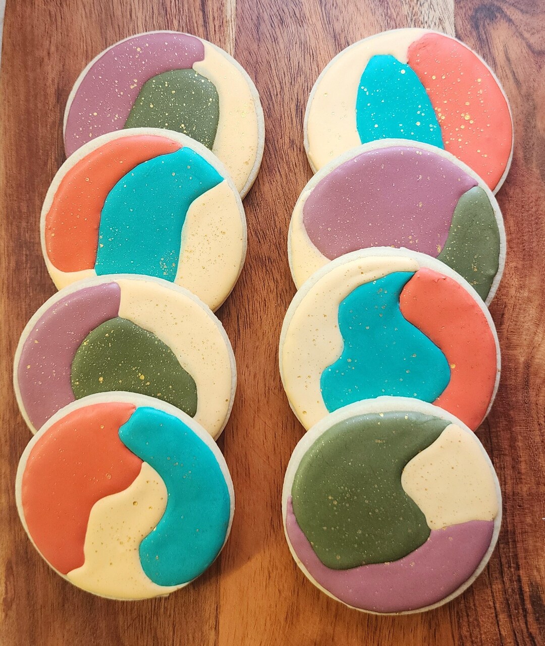 Colorful Abstract Decorated Sugar Cookies 12 - Etsy