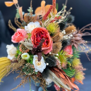 Boho wedding bouquet, Boho bridal bouquet, Dried flower bouquet, Boho bride bouquet, Boho bridesmaid bouquet, Fall bridal bouquet,Terracotta