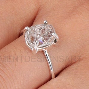 Herkimer Diamond Ring Handmade 925 Sterling Silver Promise Ring