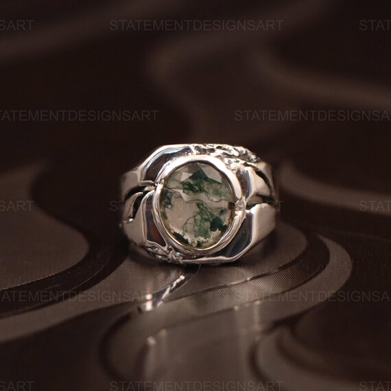 Bague Ancienne Avec Pierre - Taille 56 - Occasion - Bijou Vintage Sans Marque - Parfaite Pour Collectionneurs