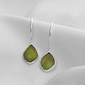 Raw Peridot Sterling Silver Dangle Earrings Handmade Gemstone Jewelry product logo
