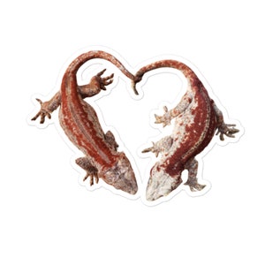 GwenGecko Gargoyle Heart Bubble-free stickers