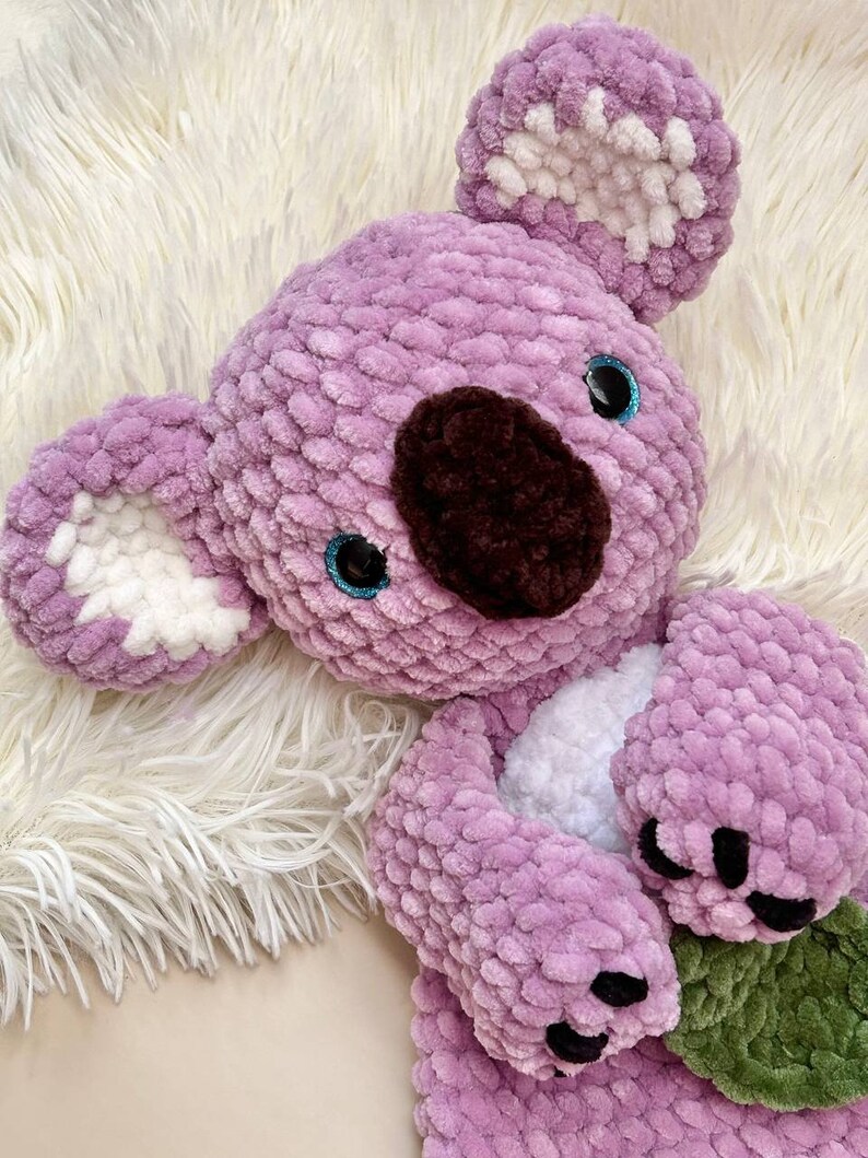 Crochet Koala Snuggler Pattern Koala Baby Lovey Amigurumi Etsy Australia