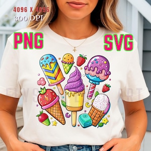 Cute colorful popsicle clipart SVG Dripping Popsicle clipart Summer Ice cream Summer season PNG Neon retro Sublimation design Summer vibes