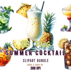 Cóctel de verano, refresco de crema acuarela, bebidas alcohólicas, bebida de verano, bebidas, imágenes de comida chatarra, descarga instantánea