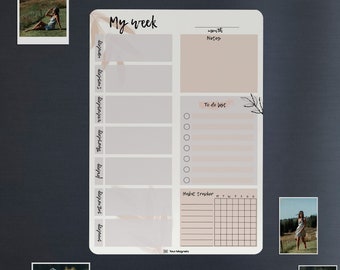 Agenda settimanale 2026, Habit Tracker, FamilySync Weekly: Agenda magnetica settimanale da 7 giorni, pianificatore di attività e pasti