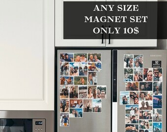 Anniversary Gift Fridge Magnets Gift for Family Custom Photo Prints  Refrigerator Magnet Set Polaroid Magnets Magnetic Personalized Holiday
