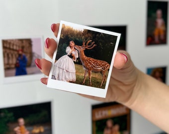 Fridge Magnet Photo Custom Prints Save the Date Magnet Set Polaroid Small Cute Gift  Wedding Picture Magnets Personalized Valentines Gift