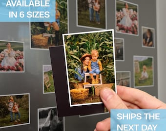 Personalized Photo Fridge Magnet, Custom Family Picture Magnet