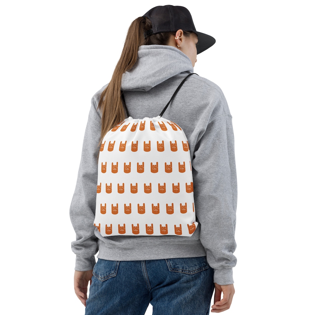 Emo Drawstring Bag Hook 'em Drawstring Bag - Etsy