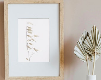 Minimalist Botanical Print 16x20" or 40X50cm, Standard Ikea Frame size, Digital Download, Custom Sizes available at no extra charge