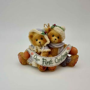 Cherished Teddies  - Our First Christmas Ornament | Enesco Collectible Bear Figurine | Priscilla Hillman 1994 | Christmas