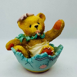 Cherished Teddies   -   Bunny &quot;Just In Time For Spring&quot; #103802 Collectible Figurine