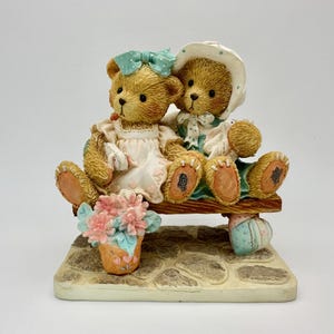 Cherished Teddies  - Tracie And Nicole &quot;Side By Side With Friends&quot; #911372 Collectible Figurine
