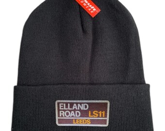 Gorro de Leeds Elland Road. Regalo de Navidad perfecto para los aficionados al fútbol de Leeds. Yorkshire.