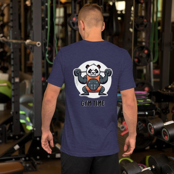 Panda Unisex Short Sleeve Gym T-shirt Australia