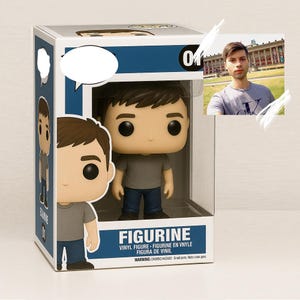 Custom funko pop from photo, Personalized 3D portrait funko gift, funko pop yourself, customize your own pop figure, gifts for Him, birthday