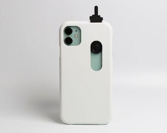 Personalización Funda elástica iPhone dedo medio