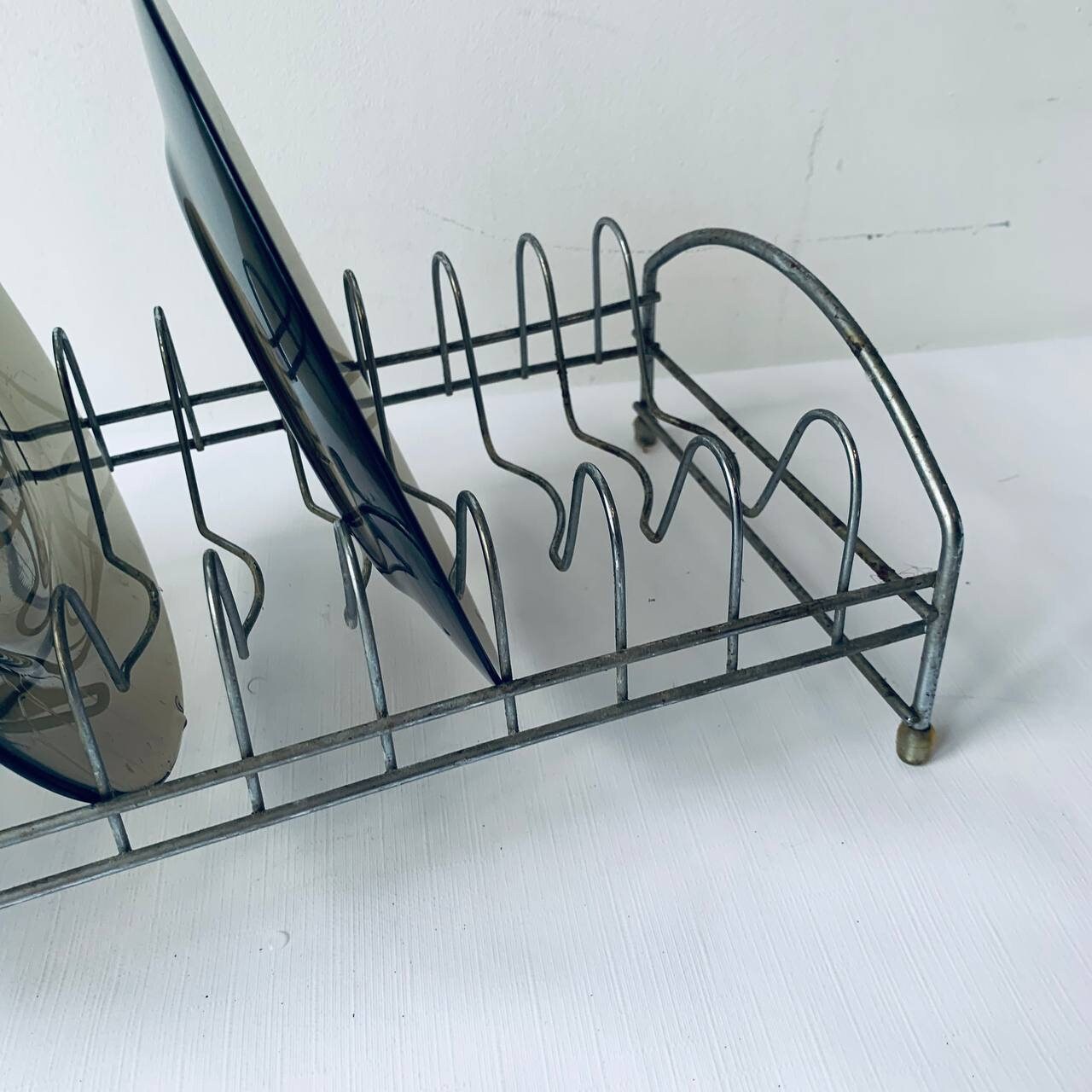 Vintage Wire Dish Rack, Metal Kitchen Draining Rack, Old Metal Display ...