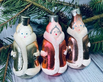 Figurines de Noël Snow Maiden, décorations de Noël en verre vintage, décorations d'arbre de Noël, décorations de Noël en verre vintage, figurines de Noël