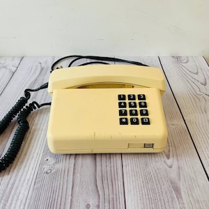 Vintage Telephone, TELEKOM Telephone, Beige Phone, Old Telephone, Landline Phone, Old Desk Telephone, Retro phone, Vintage phone