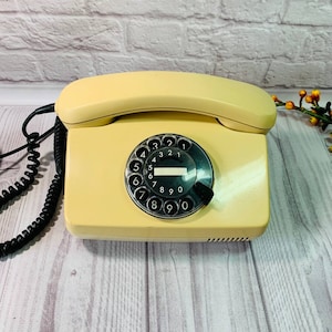 Vintage Telephone, Post Fetap 791 Telephone, Beige Phone, Old Telephone, Landline Phone, Old Desk Telephone, Retro phone, Vintage phone