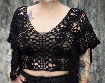 Queen of the night top - crochet pattern