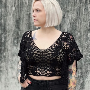 Queen of the night top - crochet pattern