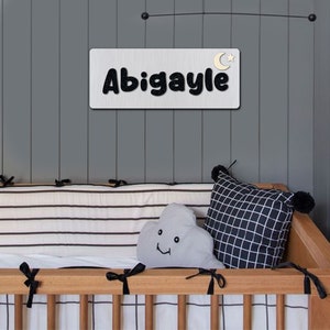 Signo de madera con nombre personalizado, signo de boda de madera, signo de apellido y apellido personalizado, signo de nombre del bebé, signo de nombre para niño o niña