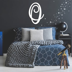 Letrero de letras de madera 3D personalizado para apellido: decoración geométrica de arte de pared familiar, letras de madera, decoración personalizada con letras 3D
