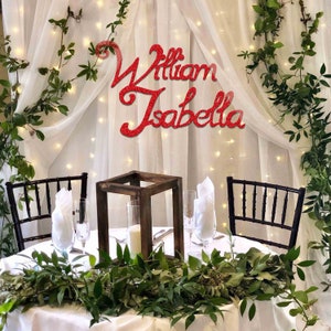 Letrero de madera personalizado con nombre para decoración de bodas, recepción de bodas, letras 3D personalizadas, señalización de apellidos, letrero de puerta personalizado