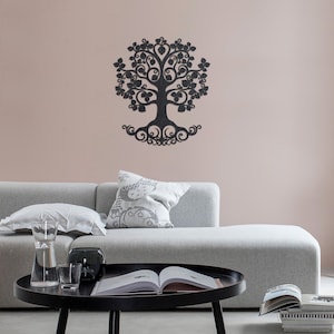 Letrero de madera personalizado con el árbol de la vida: arte de pared con nombre de familia personalizado para el hogar y ocasiones especiales