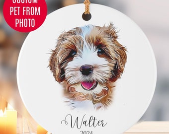 Adorno personalizado para mascotas a partir de una foto: Recuerdo conmemorativo personalizado para perros