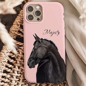 Custom Horse Phone Case, Custom Phone Case from Photo, Personalized Horse Phone Cover, Horse Lover Gift, Horse Portrait, Horse Memorial Gift