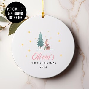Baby&#39;s First Christmas Ornament, Custom Baby&#39;s First Christmas Ornament, Personalized Baby&#39;s First Christmas Ornament, Baby Shower Gift