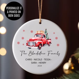 Family Christmas Ornament Personalized, Custom Family Keepsake, Family Ornament, Personalized Family Names, Christmas Gift for Families
