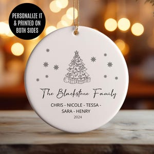 Personalized Family Christmas Ornament, Custom Family Keepsake, Family Ornament, Personalized Family Names, Christmas Gift for Families