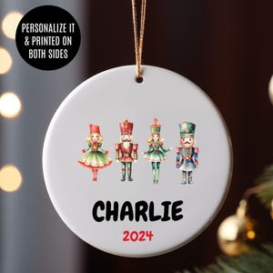 Baby&#39;s First Christmas Ornament, Personalized Baby Ornament, New Baby Ornament, Babys First Xmas, Baby Shower Gift, Baby Name Keepsake