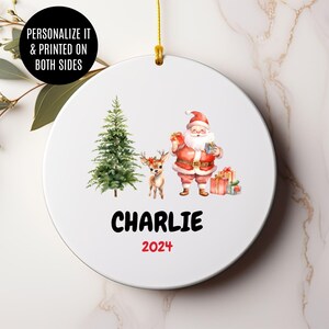 Baby&#39;s First Christmas Ornament, Personalized Baby Ornament, New Baby Ornament, Babys First Xmas, Baby Shower Gift, Baby Name Keepsake