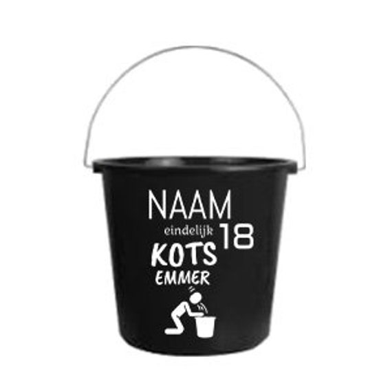 Vomit Bucket With Name Personalized Bucket, All Color Buckets, Spit Bucket,  Birthday, 18, Tomorrow in the House, Printed Bucket, Puke 