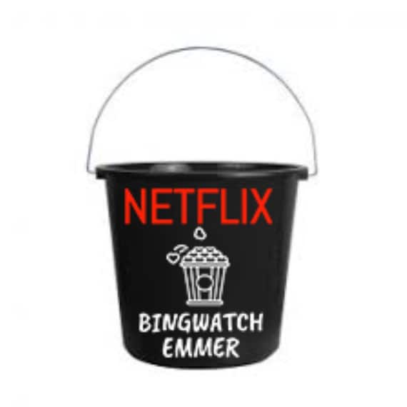 Netflix Bucket Personalized Buckets, Bingwatch Bucket, Spit Bucket,  Birthday, 18, Party Bucket, Beer Bucket, Tomorrow in the House, Puke 