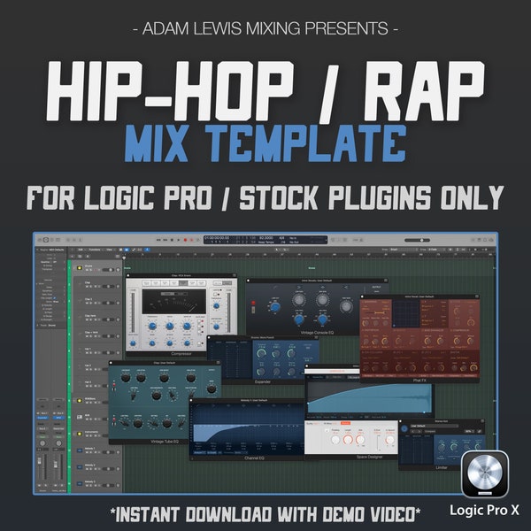 Modèle ALM Hip-Hop & Rap Mix #1 (plugins de stock uniquement - Logic Pro X)