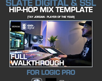 ALM Hip-Hop (Slate/SSL) Mix Template #2 [Slate & SSL Plugins - Logic Pro X]