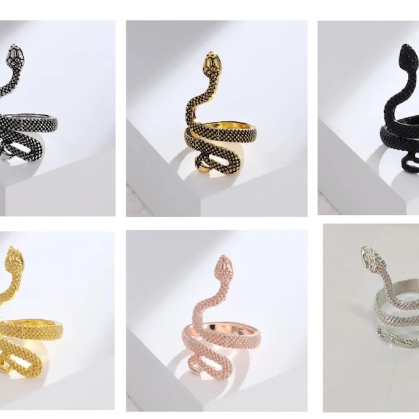 Coiled Snake Ring - Crochet and Knitting Yarn Tensioner Guide - Sold per each - Adjustable size - 6 color choices