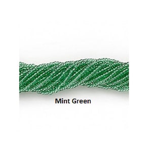 Mint Green Transparent Rocaille Czech 11/0 Seed Beads - Sold By 1 Hank